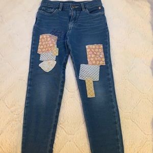 Matilda Jane 435 teen skinny patch jeans girls 10